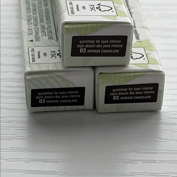 NIB Clinique Quickliner for Eyes Intense Chocolate set of 3 - Picture 3 of 4